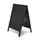 Krijtstoepbord Classic 55x85cm Bruin/zwart