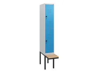 Dubbeldekse dekenkist,HxBxD 1950x300x815mm,1x2vak.,vak B 300mm - 1