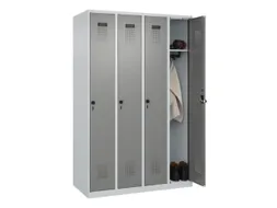 locker,HxBxD 1850x1200x500mm,4vak,vak B 300mm,draaigrendel
