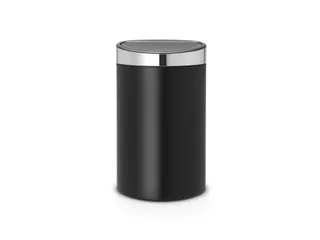 Touch Bin New 40 Liter Mat Zwart Mat Rvs - 1