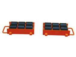 Onderwagen 12t Steunplaat Lxb 360x 220mm 12 Nylon Wielen Verstelbaar