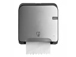 Handdoekroldispenser 441190 Mini Matic Tear & Go Quartz Zilver