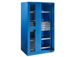 zwaarlastkast met zwenkdeuren,HxBxD 1950x1146x690mm,lak RAL5012 - 2