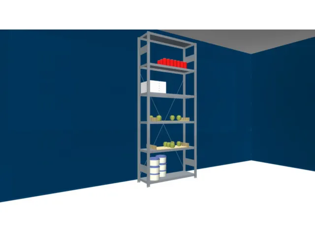 Rvs Inhaakstelling Basis 2500x1060x335mm 6legborden Vaklast 200kg