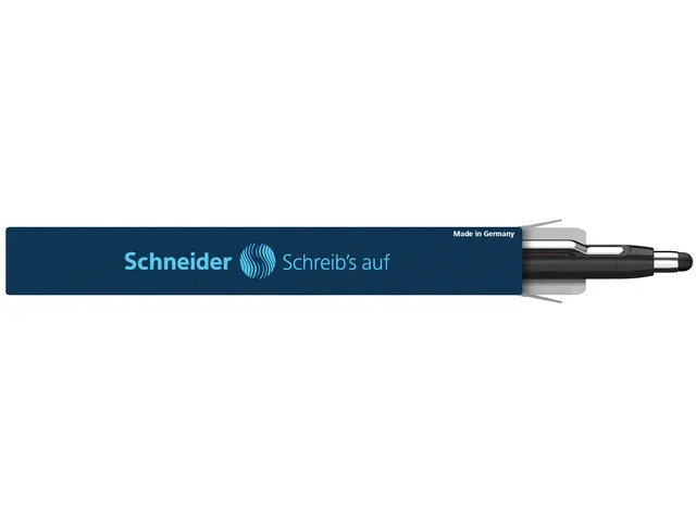 Stylo Bille Schneider Epsilon Touch encre bleue corps noir/rose