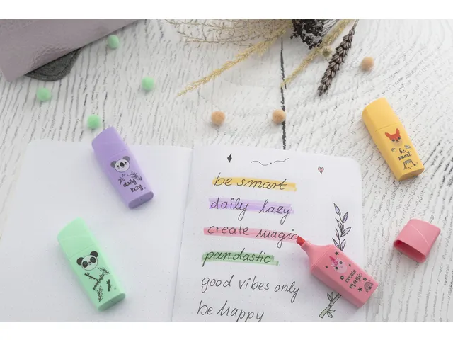 Mini markeerstift Eberhard Faber Animal set à 4 stuks
