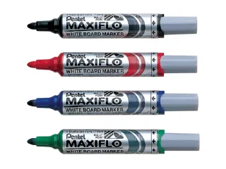 Viltstift Pentel MWL5M Maxiflo whiteboard blauw 3mm - 2