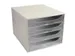 Ladenblok Ecobox 4 Laden Grijs A4+