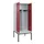 PBM-locker met bank,HxBxD 2120x800x815mm,2vak,vak B 400mm,draaigrendel