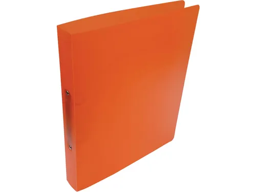 Ringmap voor ft A4, uit PP 2 ringen van 25mm transparant Oranje