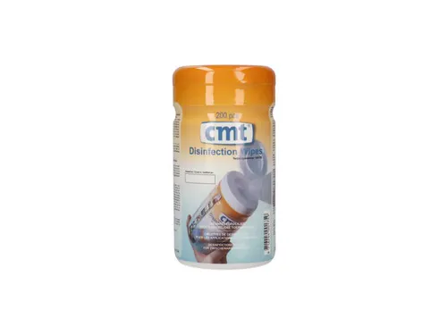 CMT disinfection wipes blauw 200 wipes/bus BE-NOTIF 14317