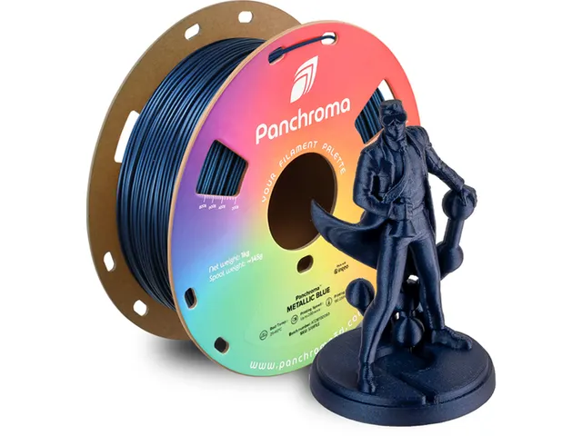 PLA Metallic 1,75mm blauw 1kg Panchroma 3D Filament