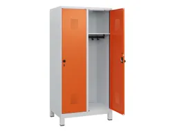 schoollocker,HxBxD 1630x800x500mm,2vak,vak B 400mm,draaigrendel,voeten