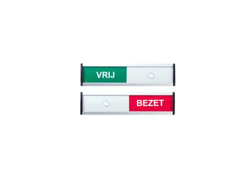 Infobord vrij/bezet 125x30mm