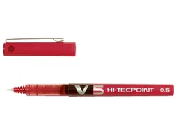 Rollerpen Pilot Hi-Tecpoint V5 0.5mm Fijne punt Rood