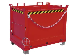 klapbodemcontainer,HxLxB 845x840x1245mm,0,5m³,hijsogen,vorksloffen - 1