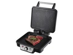 Inventum CG618 Contactgrill 1800 Watt RVS Zwart