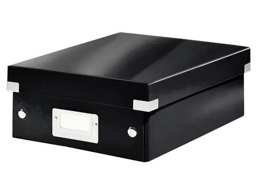 Sorteerbox WOW Click & Store 220x100x282mm zwart 84% gerecycled karton