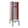 locker met bank,voor scheiding van kleding,HxBxD 2120x600x815mm,2vak