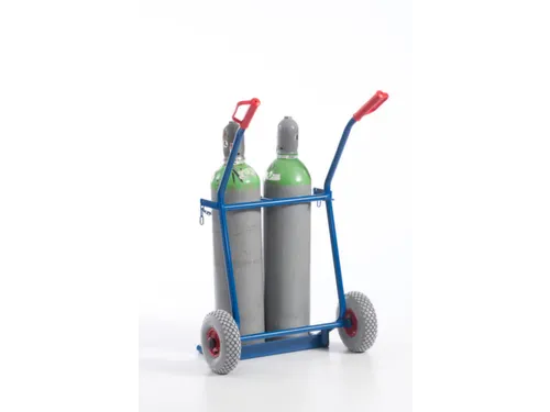 Flessenkar Draagvermogen 100Kg 2X20L-Fles Luchtbanden Ral5010 staal