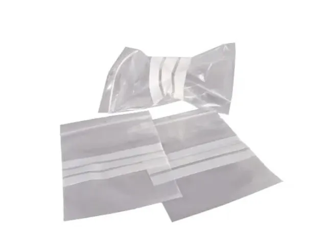 Gripsealzak 230x320mm Transparant met Schrijfvlak 50 micron ldpe