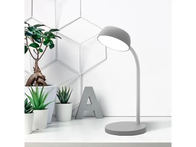 lampe de bureau Tamy, LED, gris