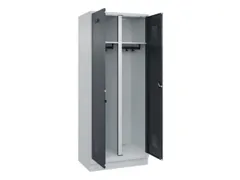 locker voor scheiding van kleding,HxBxD 1950x800x500mm,2vak