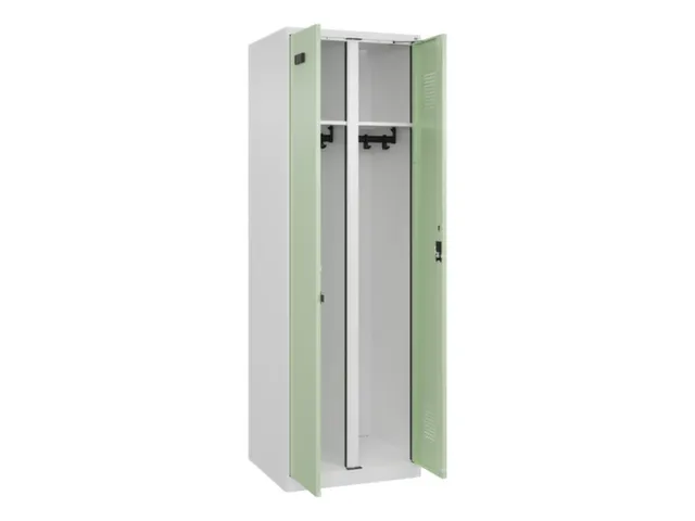 locker voor scheiding van kleding,HxBxD 1850x600x500mm,2vak