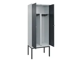 PBM-locker,HxBxD 2120x800x500mm,2vak,vak B 400mm,draaigrendel - 2