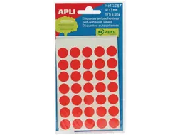 Apli Ronde Etiketten Ø13mm Rood