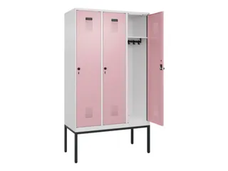 locker,HxBxD 2120x1200x500mm,3vak,vak B 400mm,draaigrendel - 1
