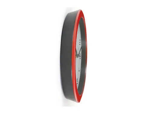 De Alba HORNEW wandklok met stille werking 30cm. Rood