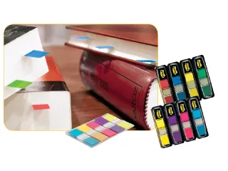 Indextabs 3M Post-it 6834 11,9x43,1mm assorti - 3