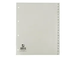 Tabbladen Set A-Z PP A4 4-Gaats 20 Tabs Grijs