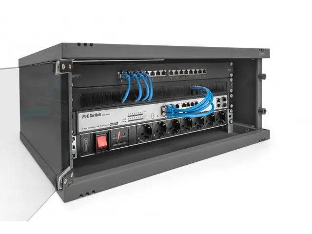 Netwerkkast Ongemonteerd 4U 60kg 483mm 19'' 241x540x400mm Zwart