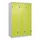 Z-garderobekast,HxBxD 1850x1200x500mm,vak B 200/400mm,draaigrendel