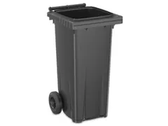 container,zonder deksel,120l,HxBxD 900x480x558mm,romp HDPE zwartgrijs