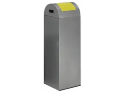 Afvalverzamelaar Zelfblussend 89 Liter 1045X320X320Mm Klemring Geel
