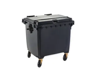 Contivia 4,vuilnisbak 4wielen 1100 L grijs - 1