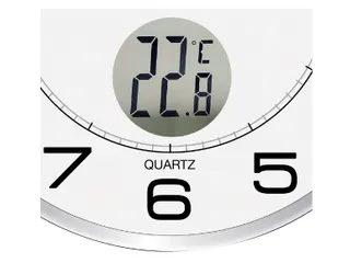 Wandklok Unilux Tempus Ø 30.5cm lichtgrijs/wit - 4