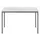 Tafel Vierkant 120x80 Cm Rechthoekig Frame Antraciet Blad Grijs