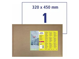 Antimicrobiële etiketten afneembaar transparant 450x320mm - 6