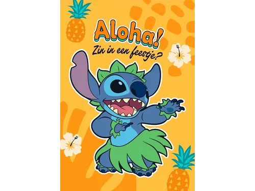 Wenskaart Hallmark uitnodiging Stitch 6 stuks