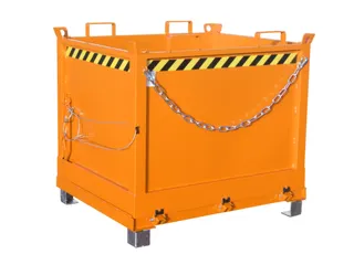klapbodemcontainer,HxLxB 1145x1040x1245mm,1m³,hijsogen,vorksloffen - 2