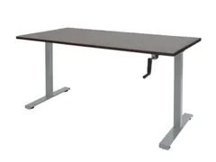 Dextro Slinger Bureau Zit-sta T-poot 160x80 Logan Eiken 25mm Alu