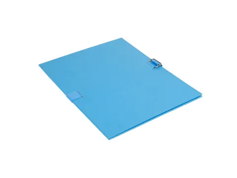 Map uitrekbare rug papier lichtblauw