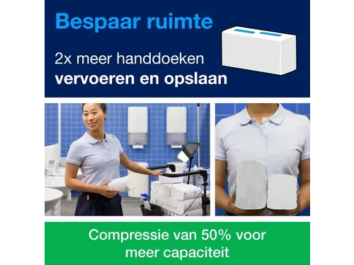 Tork 100585 PeakServe Continu Handdoek Universal H5 1-laags 12x410 vel