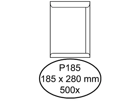 Envelop Quantore Akte P185 185X280Mm Wit Gegomd