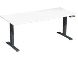 Elektrisch ihv bureau,HxBxD 730-1230x1800x800mm,blad wit