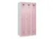 locker voor scheiding van kleding,HxBxD 1850x900x500mm,3vak